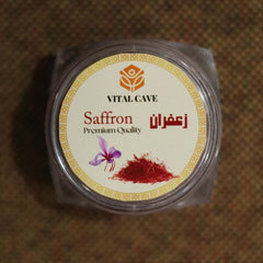 Premium quality saffron / Zaffran threads - pure, natural spice for cooking, health benefits, and vibrant flavor, sourced for Pakistani cuisine and wellness vital cave Organics