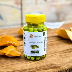 Moringa-capsules-500 gm X 60 capsules, vital-cave-organic  سوہانجنا کیپسول 