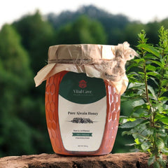 (اجوائن شہد) Pure Ajwain honey 500 gm bottle with beautiful background brand vital cave organics 